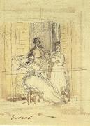 Edouard Manet Etude Pour 'Le balcon' (mk40) painting